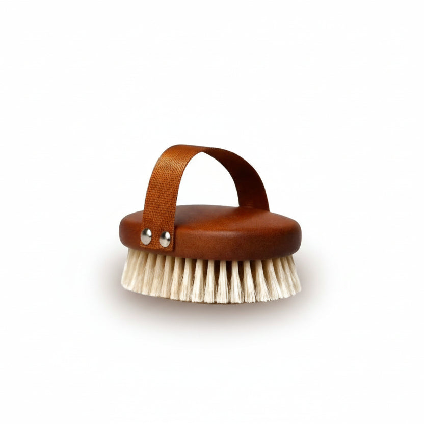 Wooden Laundry brush with Bronze Handle